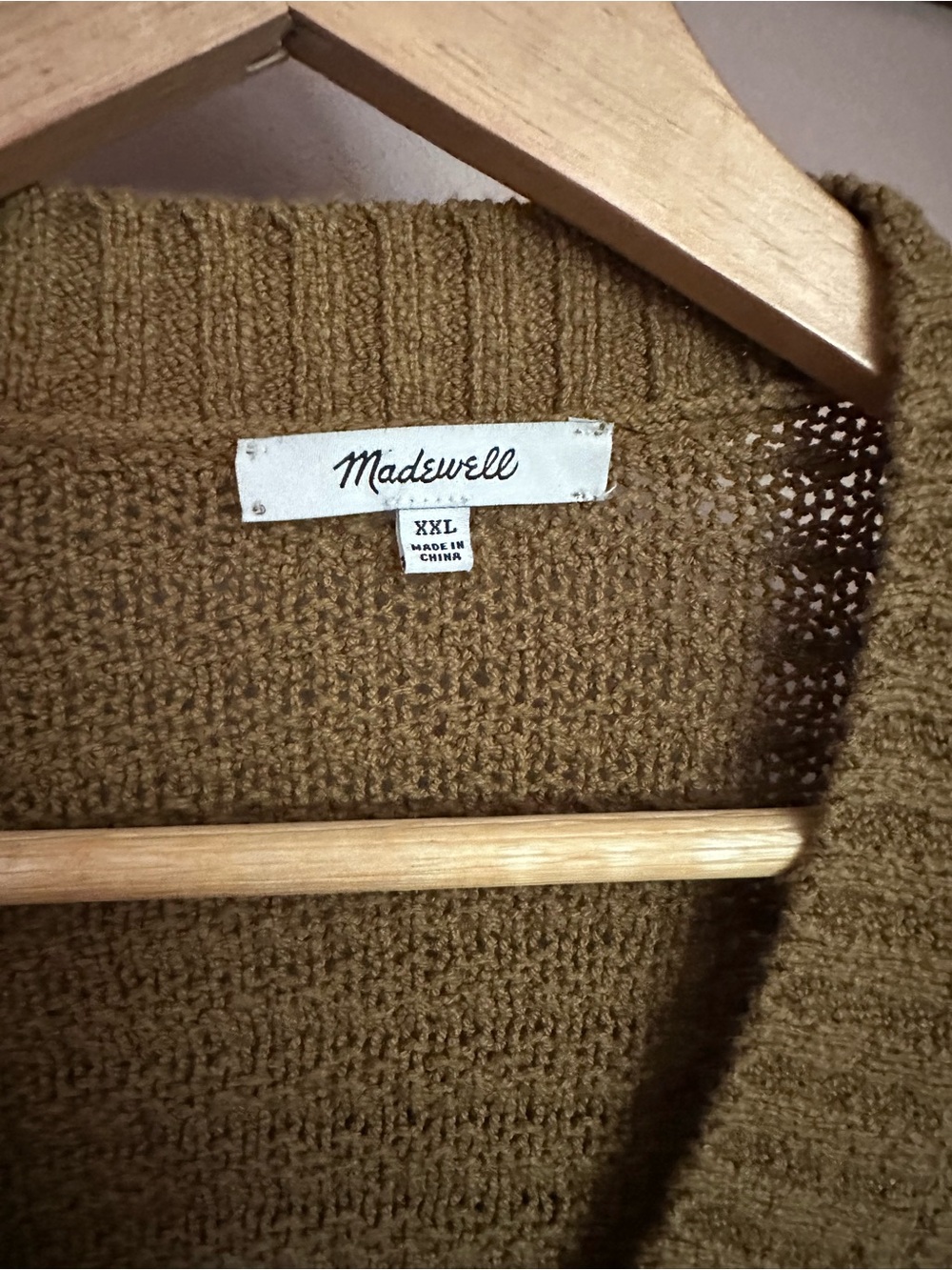 Madewell Textured Knit Cropped V-Neck Cardigan - Picture 3 of 5